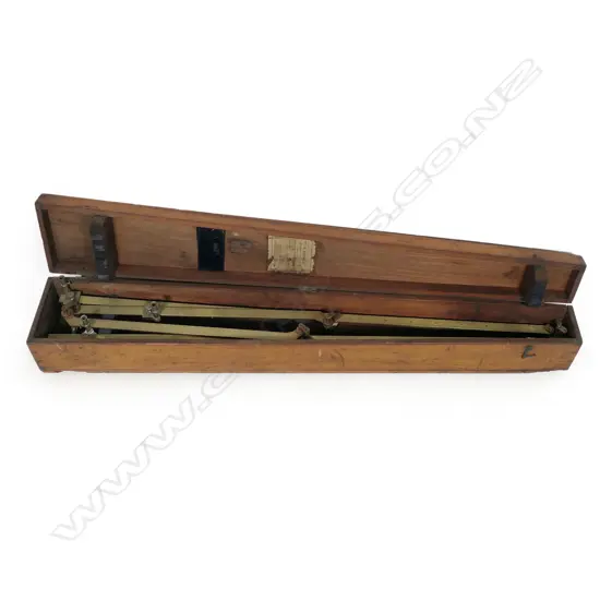 A vintage brass pantograph drawing instrument,
