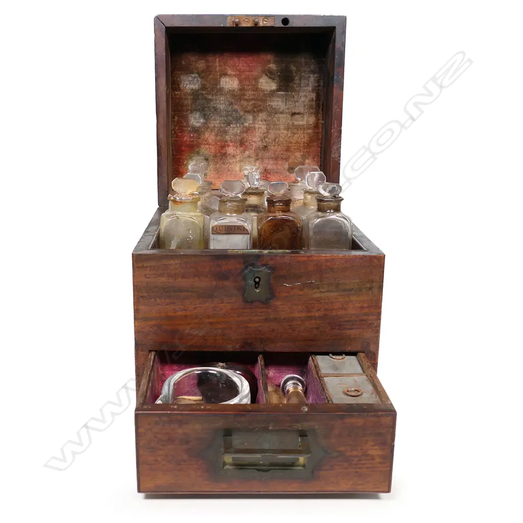 A Victorian mahogany apothecary chest, Image 1++