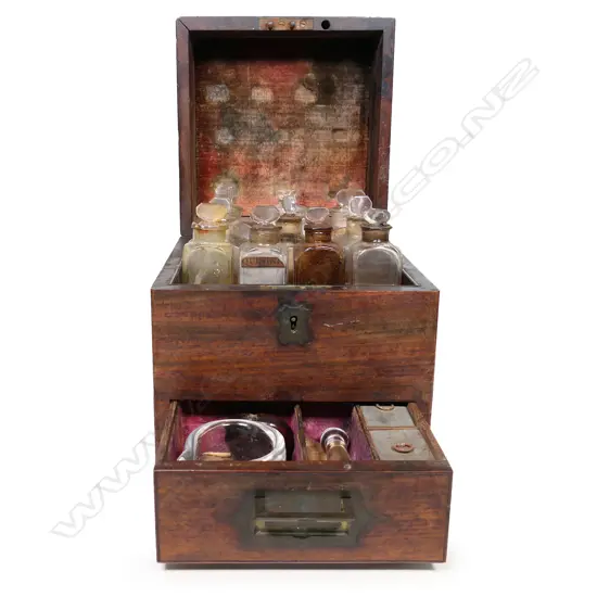 A Victorian mahogany apothecary chest,