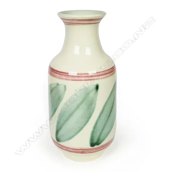 A Frank Carpay for Crown Lynn bottle form vase,