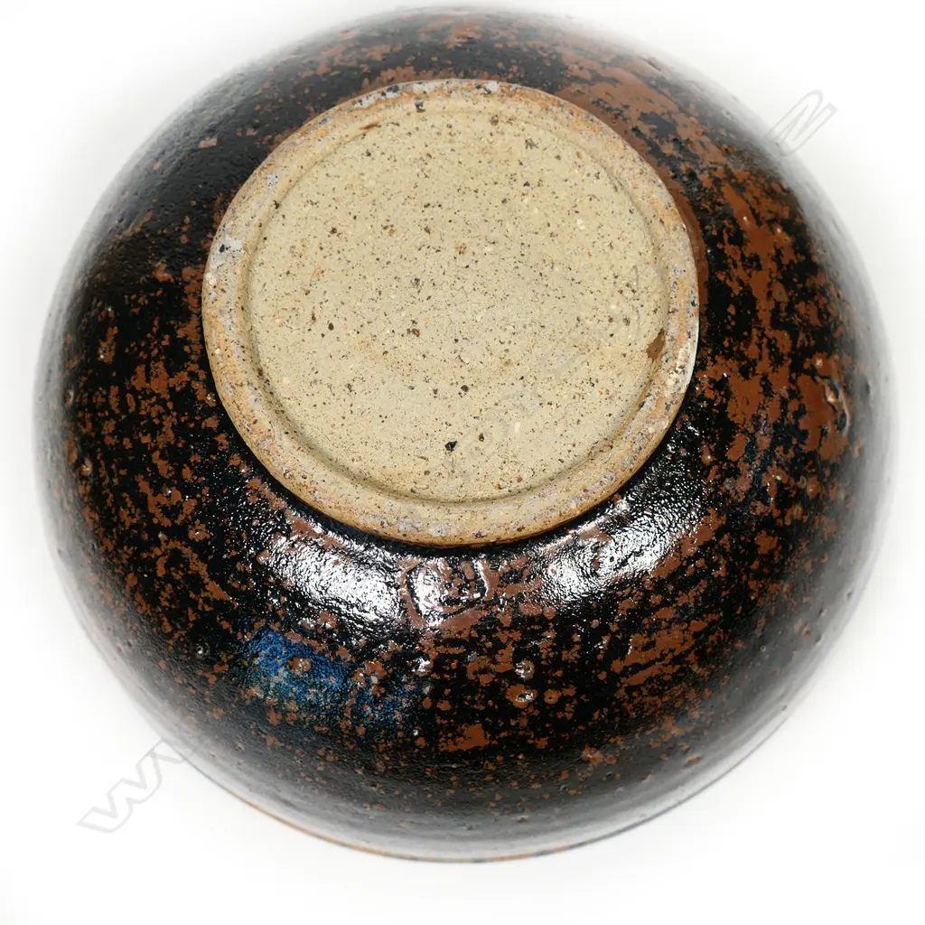 Barry Brickell (1935-2016) pottery dark mottled glaze bowl, Image 1++