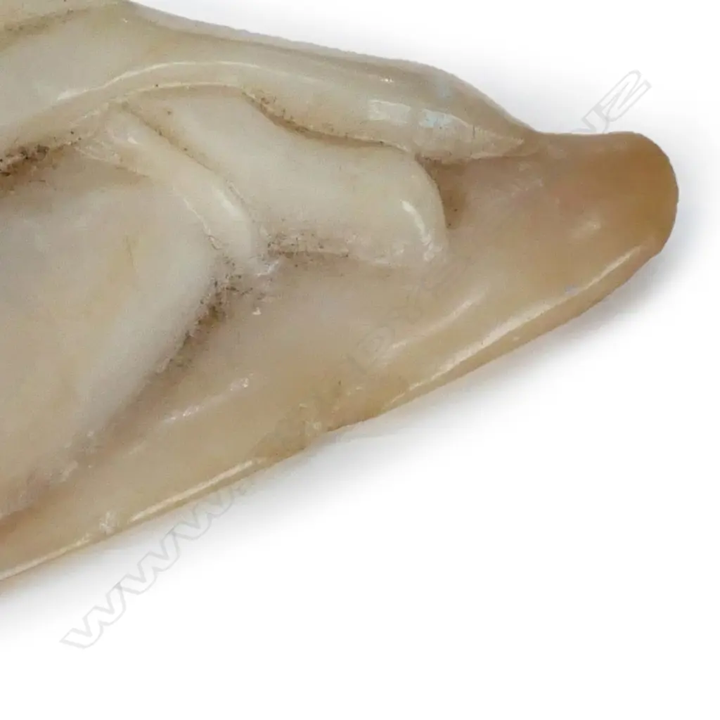 A Chinese carved pale stone handling piece, Image 1++