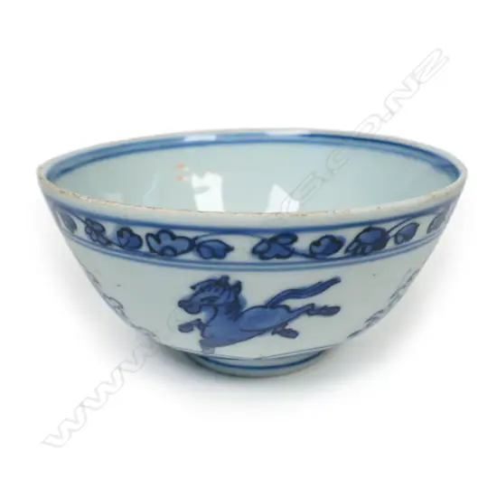 An old Chinese blue and white Wan-Li bowl,