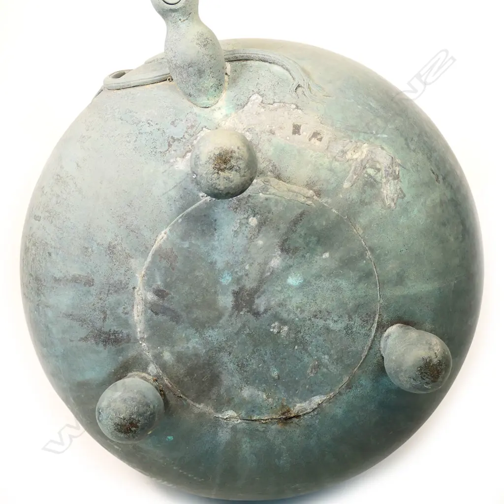 A large old Japanese bronze temple water dispenser, Image 1++