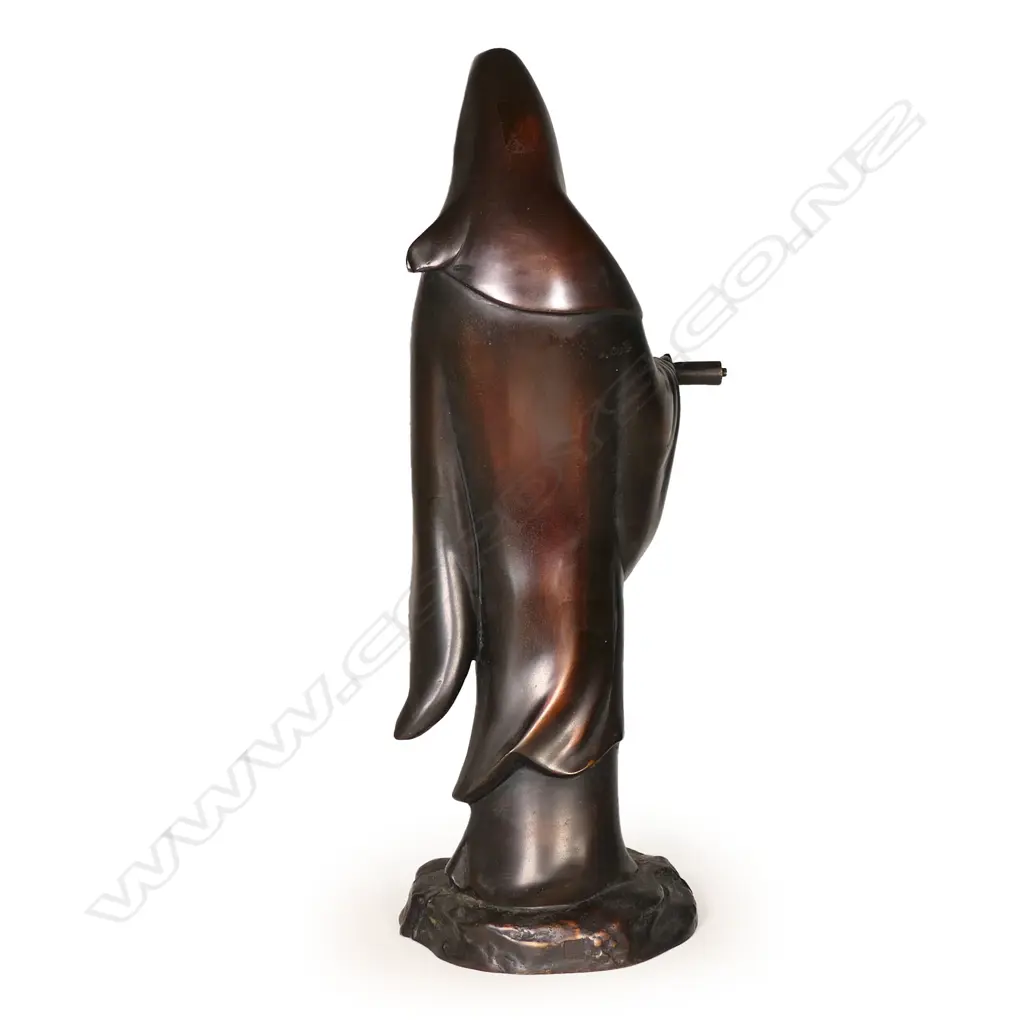 An oriental tall bronze of Quan Yin, Image 1++