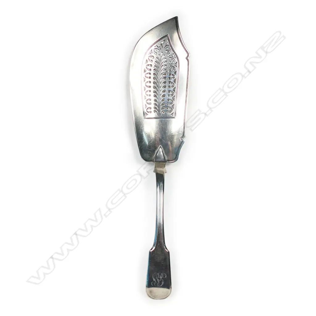 A George IV silver fish slice, Image 1++