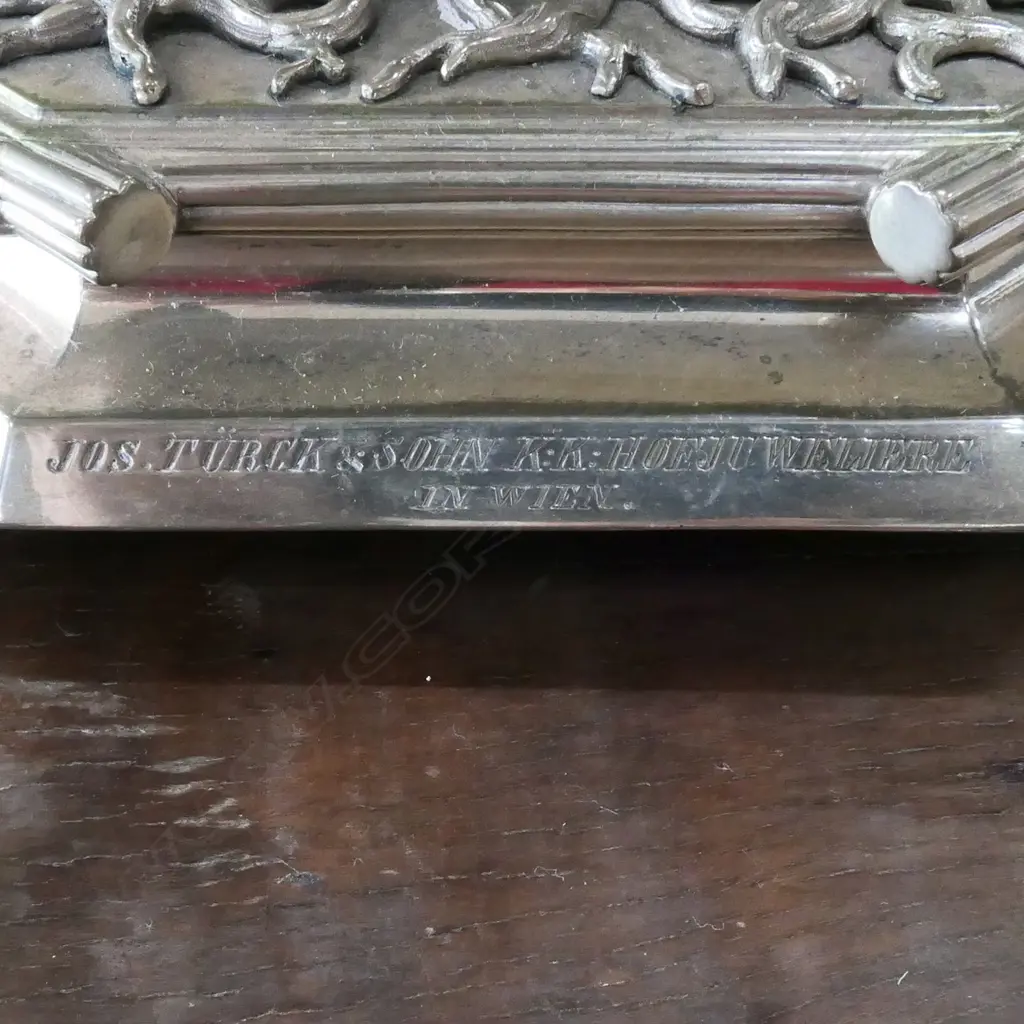 A large and impressive 19thC German silver plate lidded chalice, Image 1++