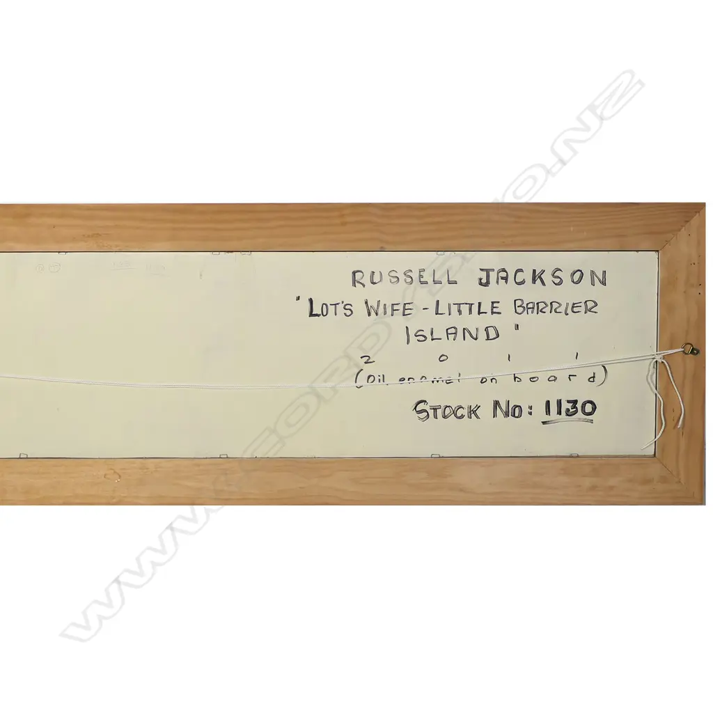 Russell Jackson (NZ 1947-) 'Lot's Wife - Little Barrier Island', Image 1++