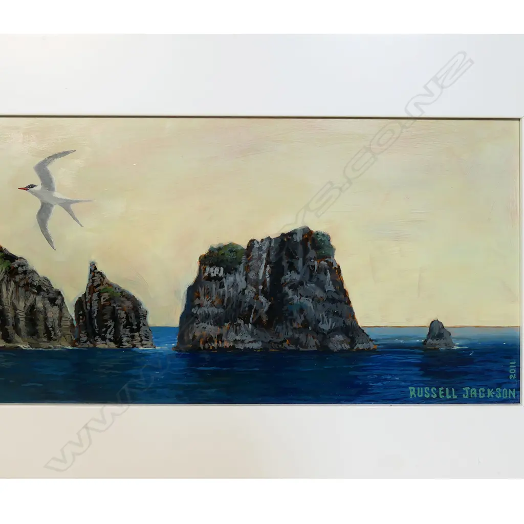 Russell Jackson (NZ 1947-) 'Lot's Wife - Little Barrier Island', Image 1++