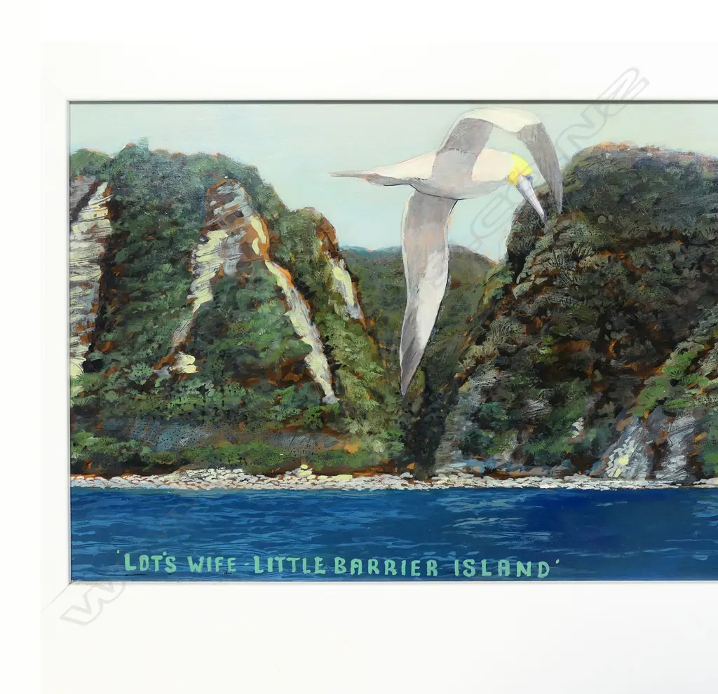 Russell Jackson (NZ 1947-) 'Lot's Wife - Little Barrier Island', Image 1++