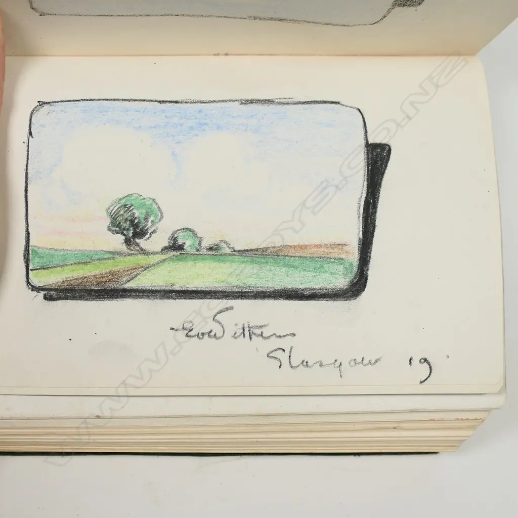 C.F. Goldie signed set of three bound volumes on art drawing and painting, Image 1++