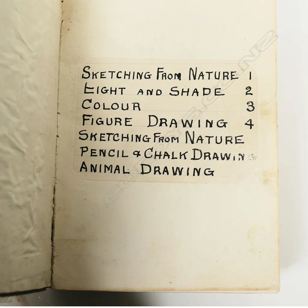 C.F. Goldie signed set of three bound volumes on art drawing and painting, Image 1++
