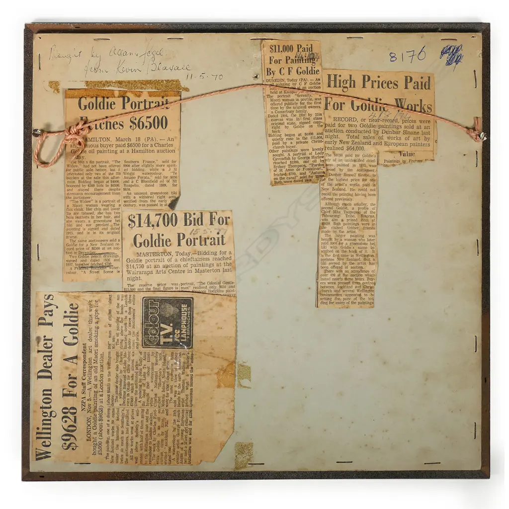 C.F. Goldie (NZ 1870-1947), Image 1++