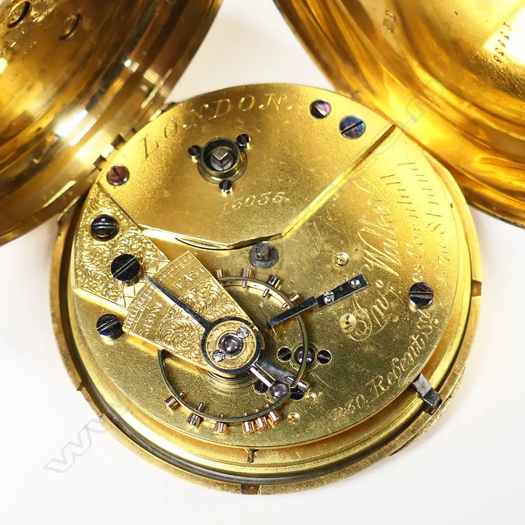 A Victorian 18ct yellow gold hunter pocket watch, Image 1++