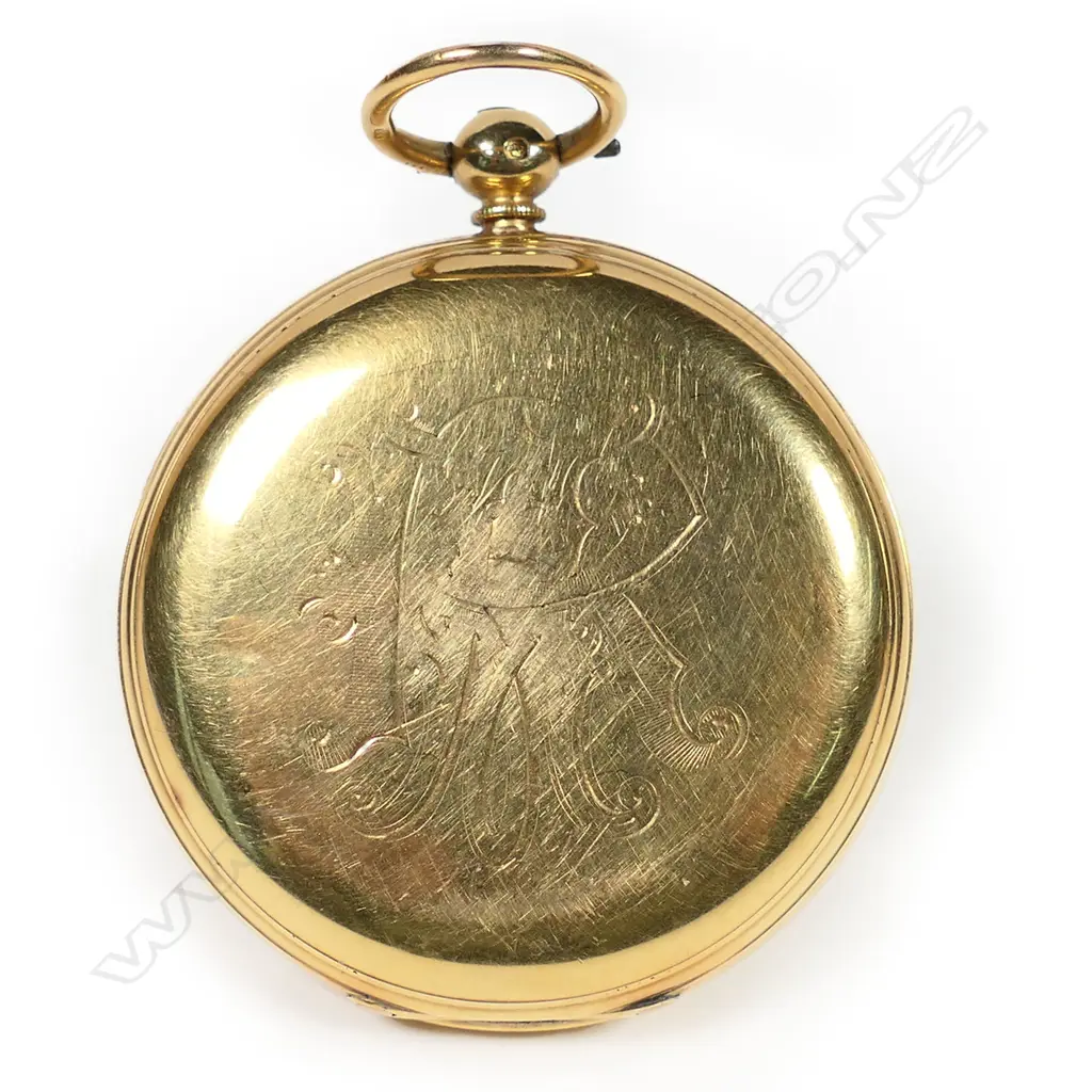 A Victorian 18ct yellow gold hunter pocket watch, Image 1++