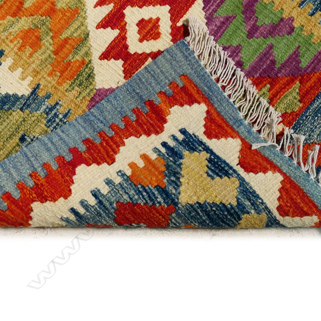 A hand-woven kilim runner, Image 1++