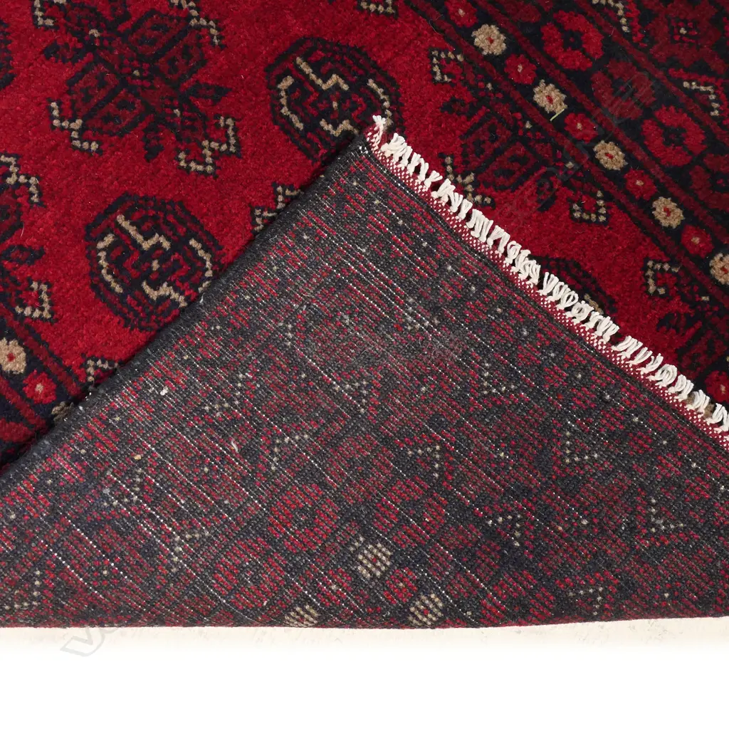#A finely hand knotted Turkman runner Image 1++