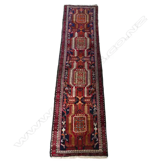 A hand-knotted Shirvan runner,