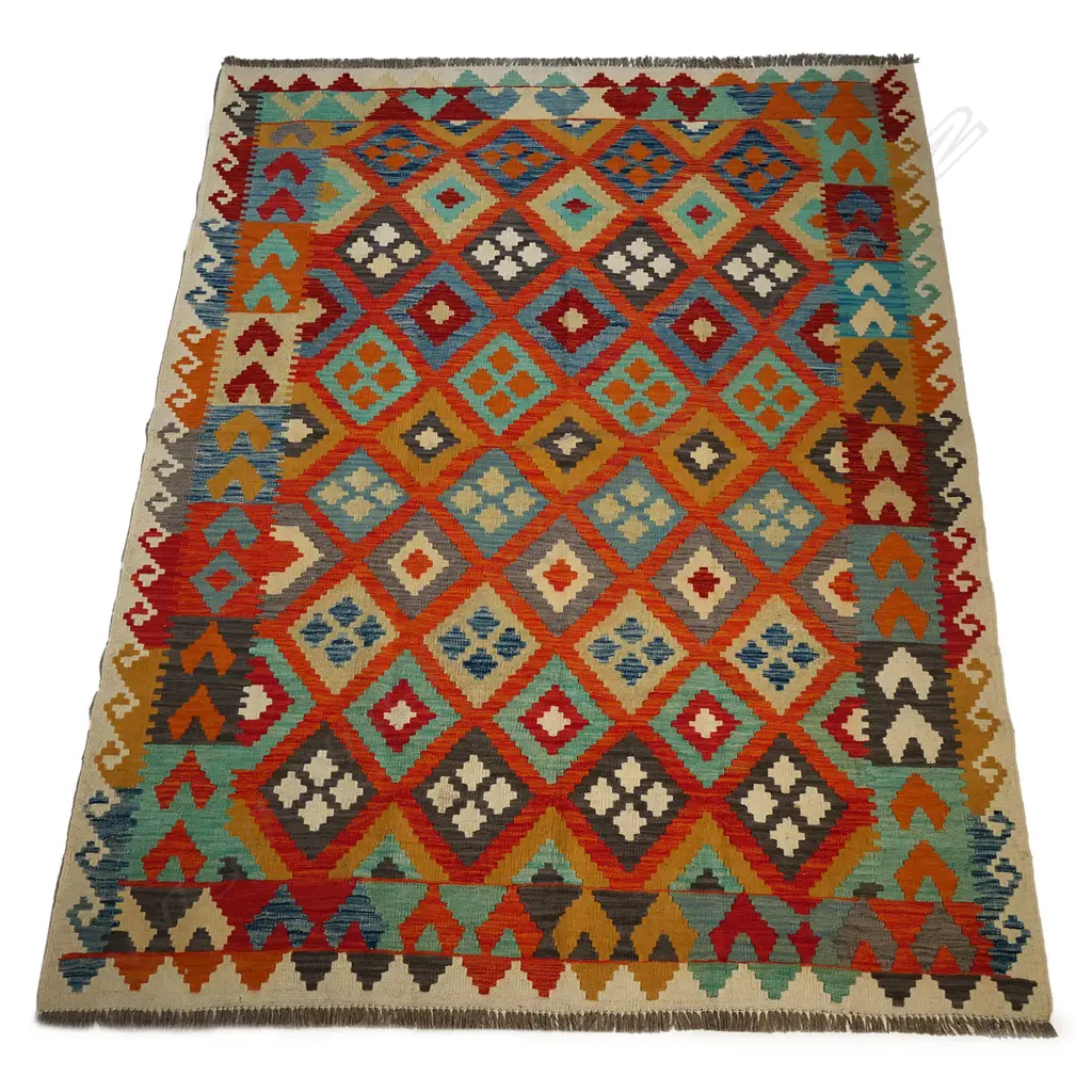 A hand-woven kilim rug Image 1++