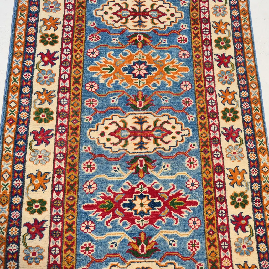 A hand knotted Kazak runner, Image 1++