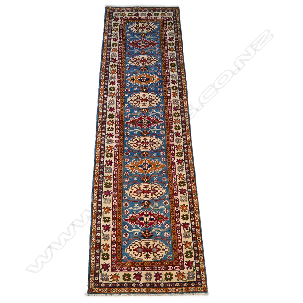 A hand knotted Kazak runner, Image 1++