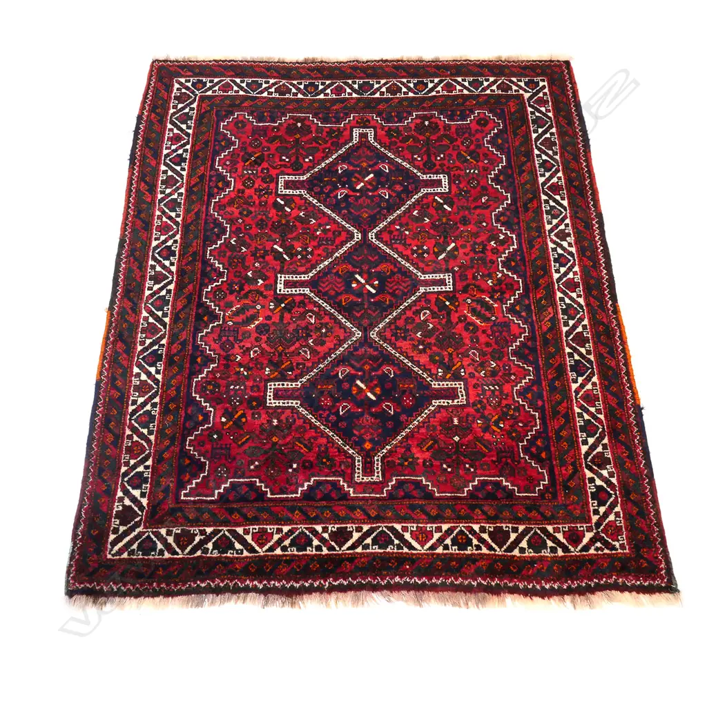 An Iranian Shirvan hand knotted all wool rug, Image 1++