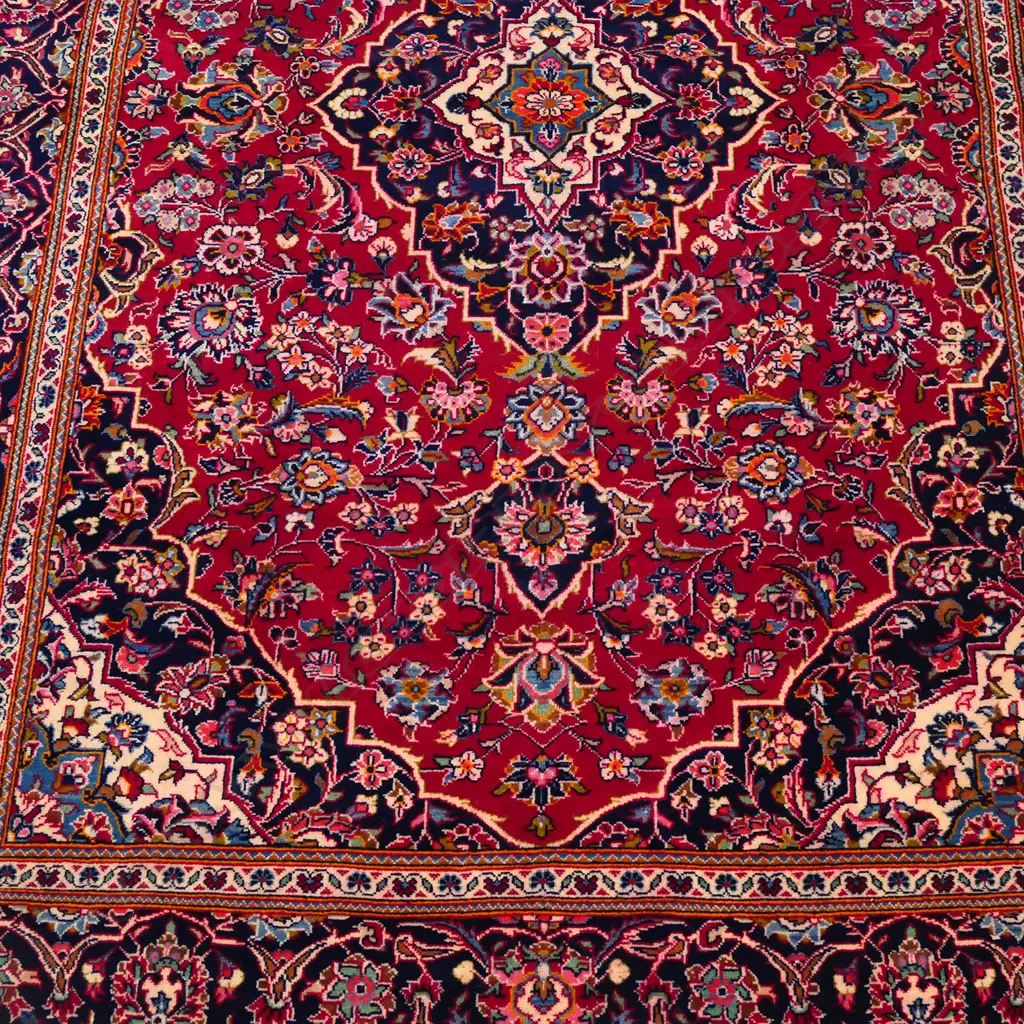 HANDKNOTTED PERSIAN KASHAN CARPET  2800 x 2000mm Image 1++