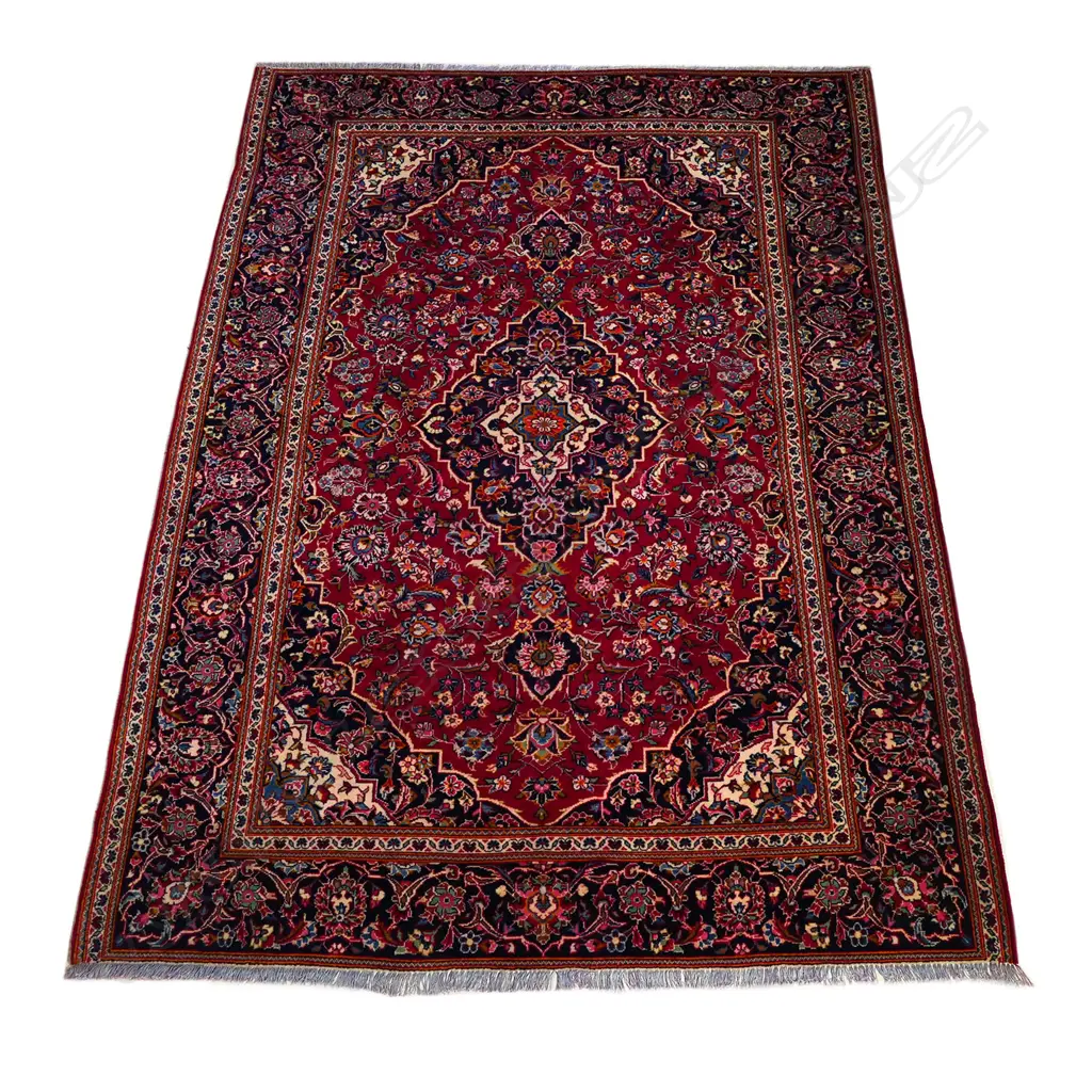 HANDKNOTTED PERSIAN KASHAN CARPET  2800 x 2000mm Image 1++
