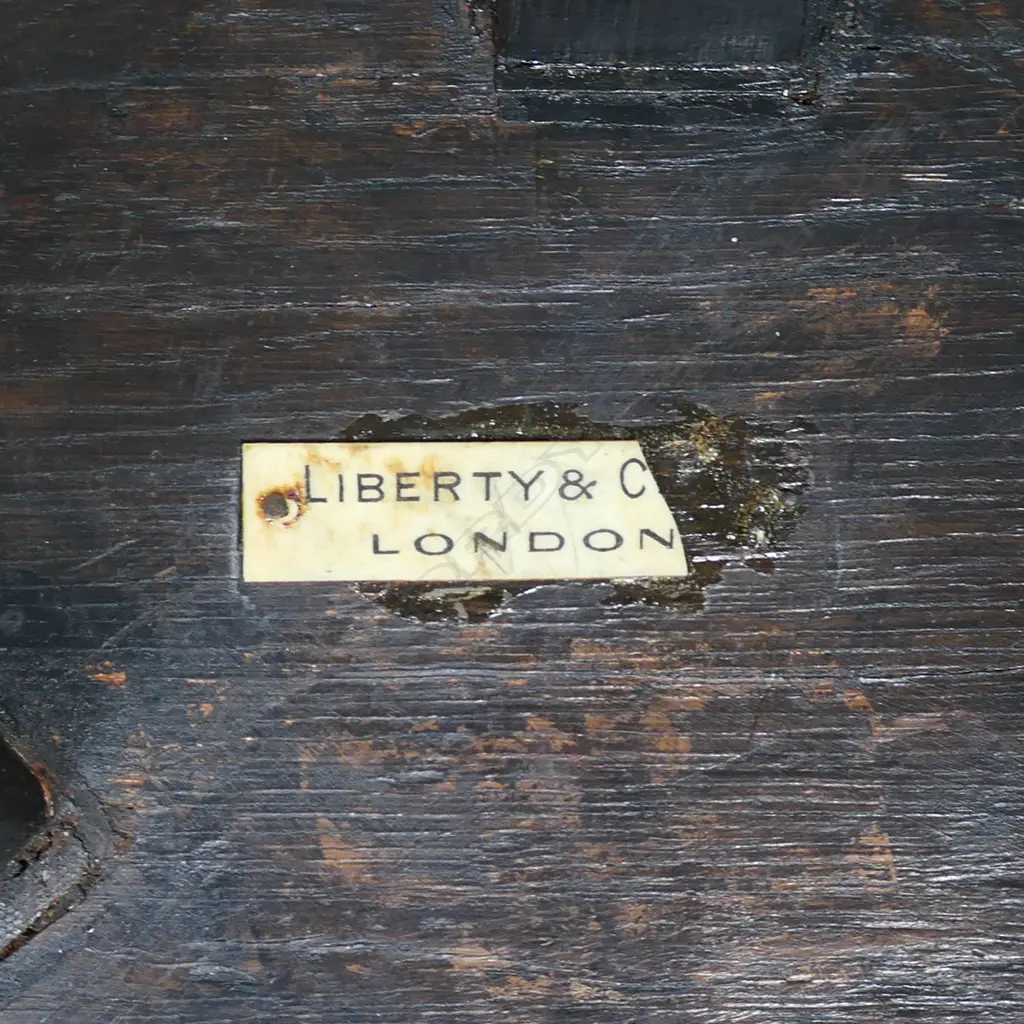 An early c.1900 mahogany Thebes stool by Liberty and Co., Image 1++