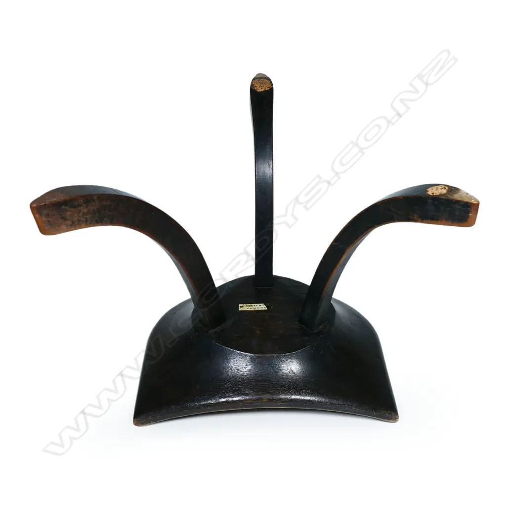 An early c.1900 mahogany Thebes stool by Liberty and Co., Image 1++