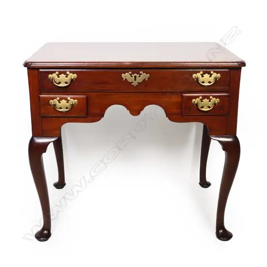 A quality George III mahogany lowboy,