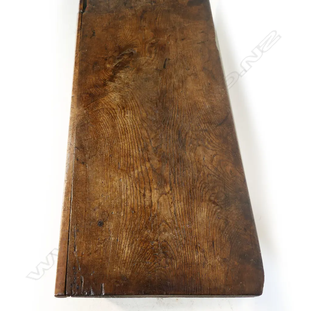 A primitive European fruitwood side table, Image 1++