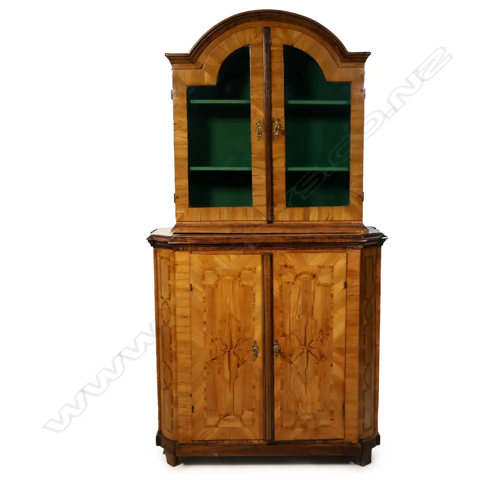 An olive wood cabinet on stand, Image 1++