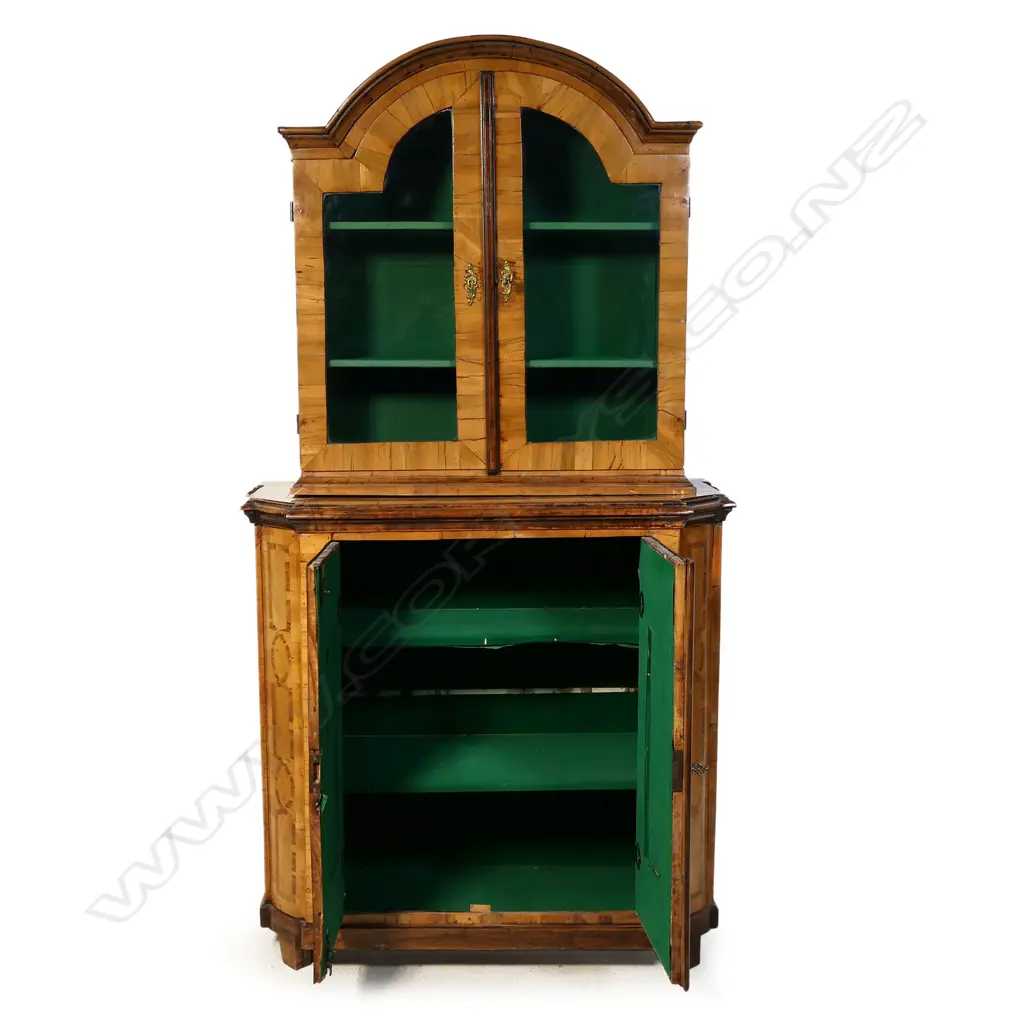 An olive wood cabinet on stand, Image 1++