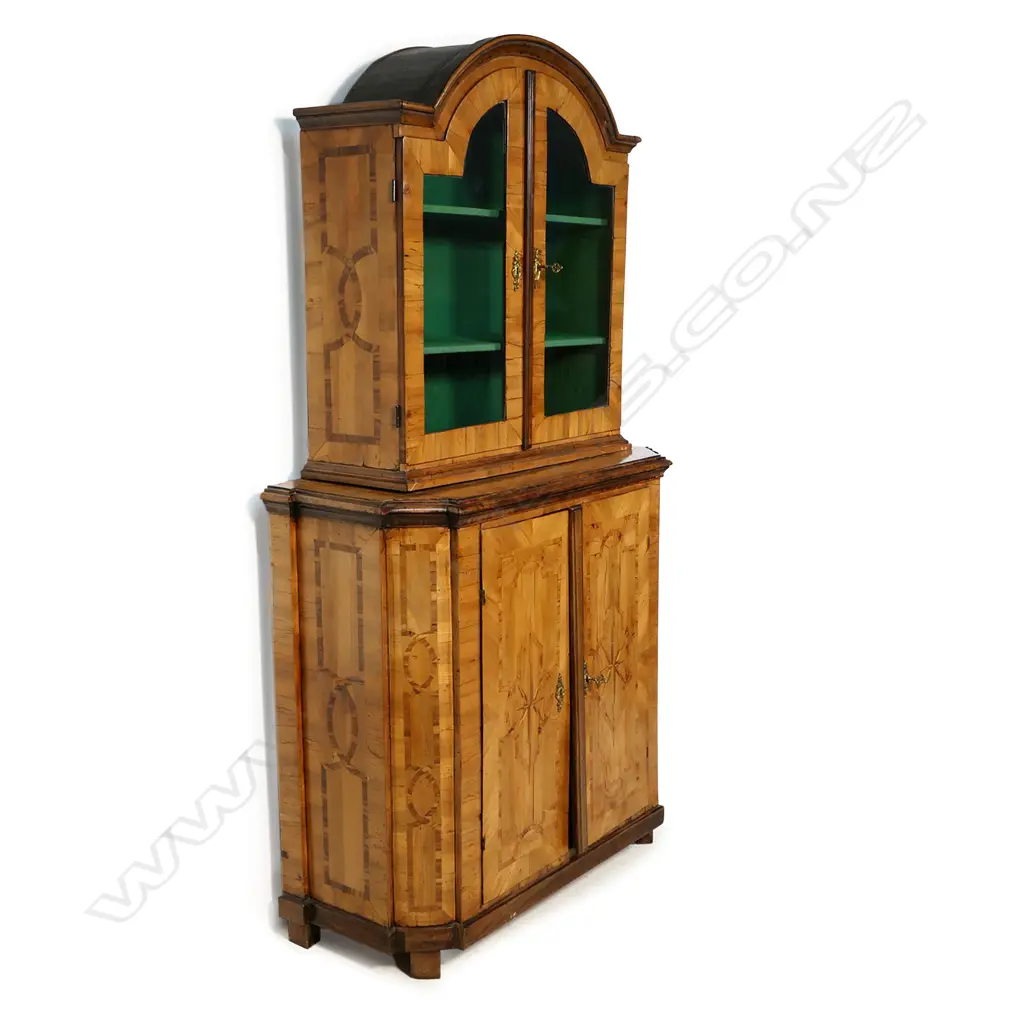An olive wood cabinet on stand, Image 1++