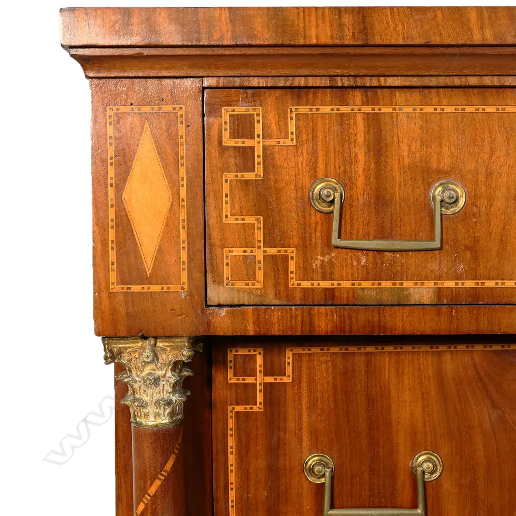 A 19thC French Empire çhiffonier' chest of drawers, Image 1++