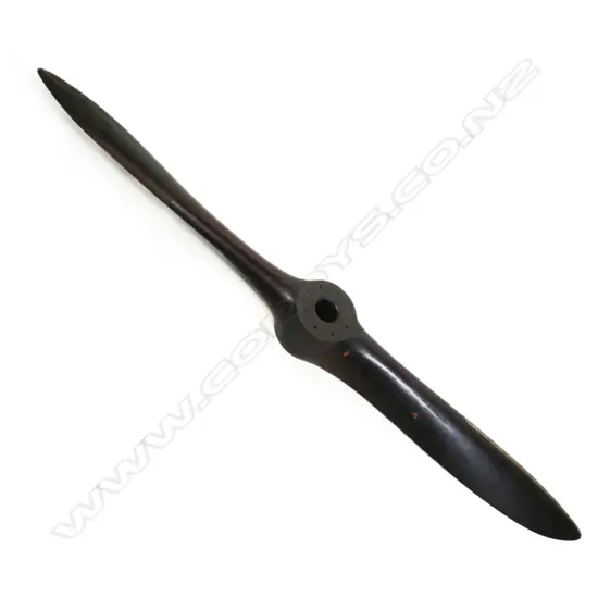 A 1929 wooden eight-hole propeller blade,