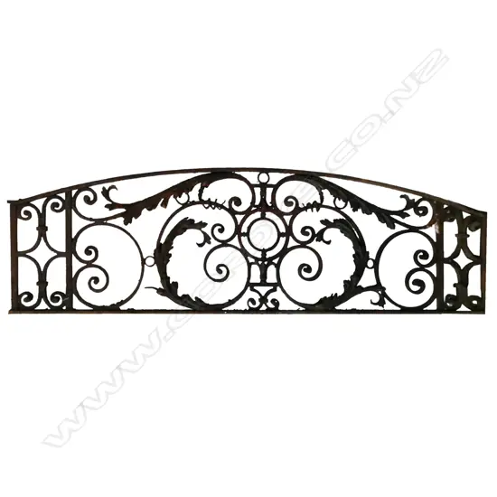 An old fancy cast iron grill,