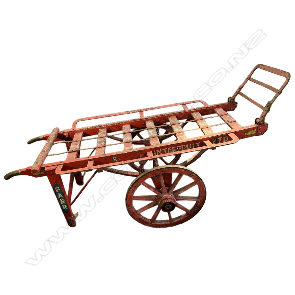 An old English 'Interfruit' market barrow, Image 1++