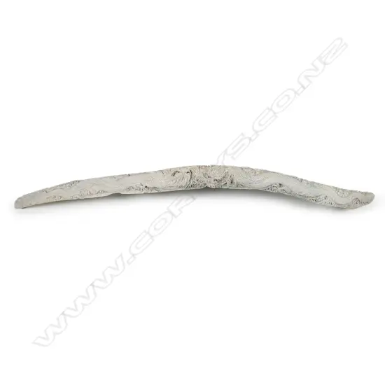 A Chinese finely carved whale rib bone,