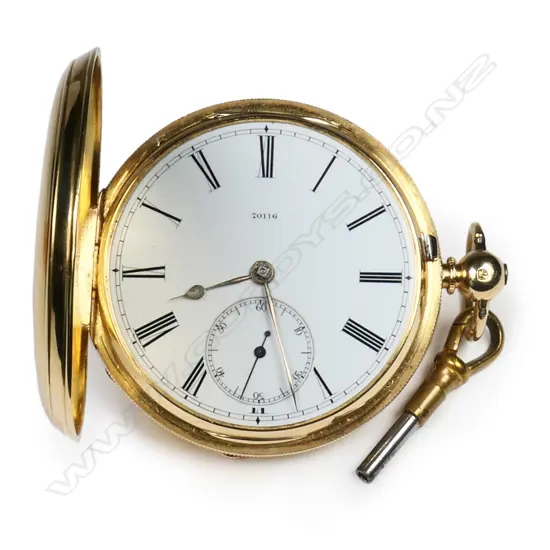 A Victorian 18ct gold quality hunter pocket watch,