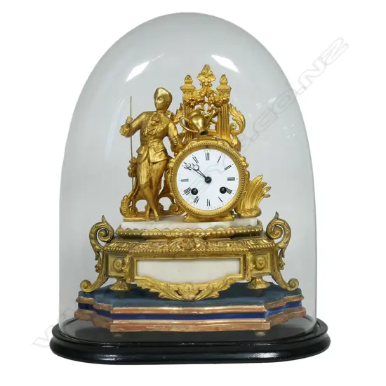 A 19thC fancy French ormolu mantel clock,