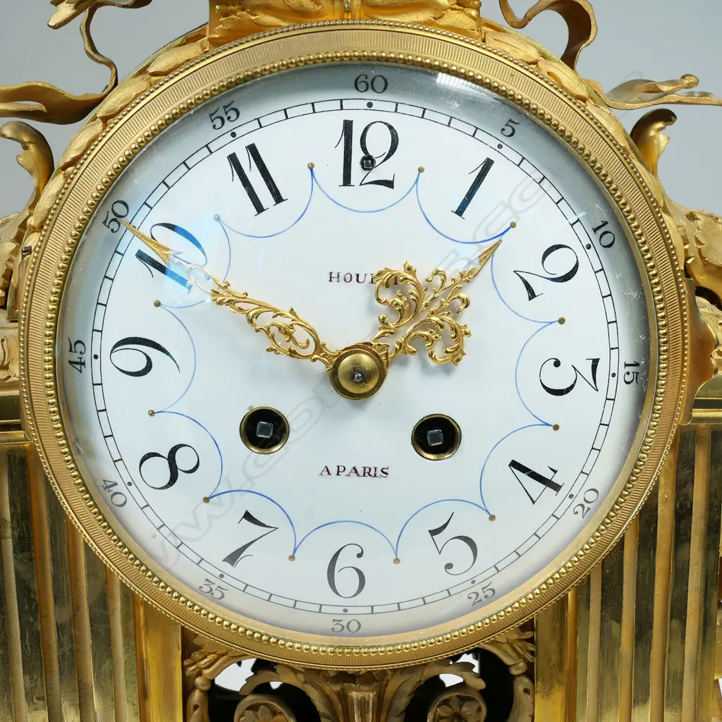 A good French Louis XV mantel clock, Image 1++