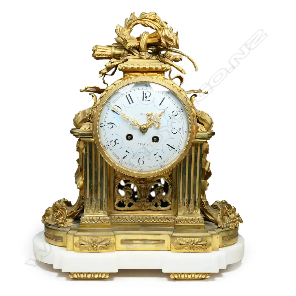 A good French Louis XV mantel clock, Image 1++