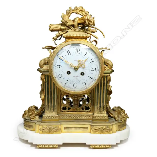 A good French Louis XV mantel clock,