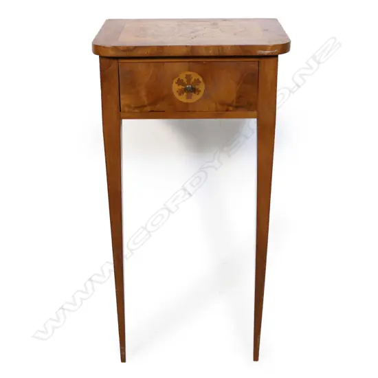 A 19thC inlaid Biedermeier small console table,