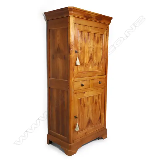 A French Louis Philippe two door cherry wood cabinet,