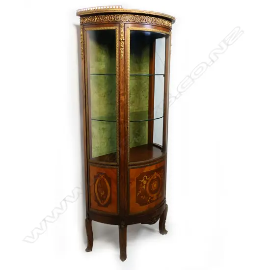 A French style kingwood vitrine,