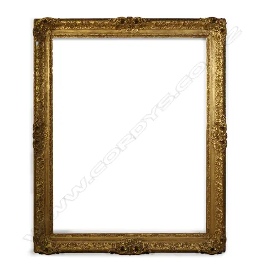 A large Victorian gilded frame,
