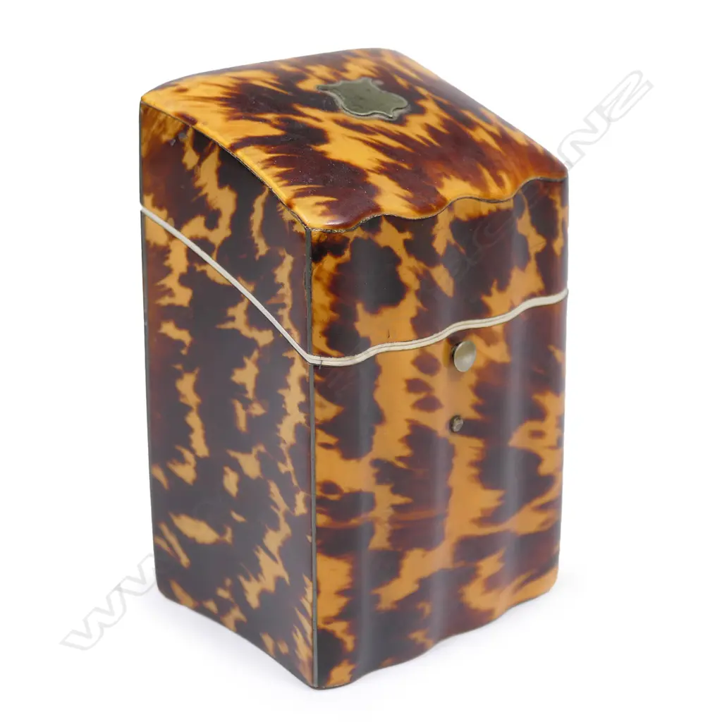 A 19thC tortoiseshell and ivory etui, Image 1++